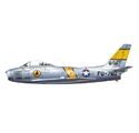 F-86E FU-760，查爾斯·G·克里夫蘭 第4戰鬥機隊，韓戰